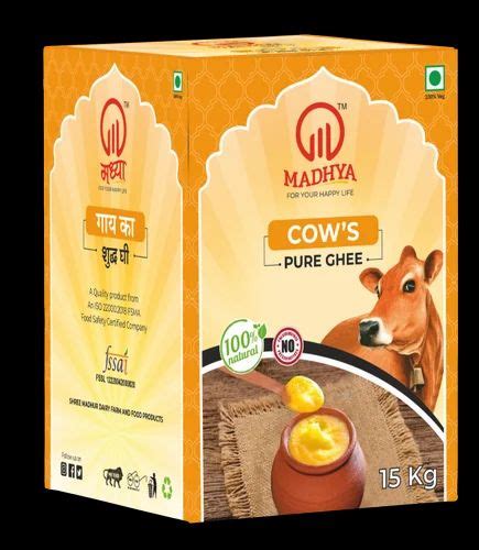 15kg Pure Cow Ghee At Rs 8600 Tin Cow Milk Ghee In Udaipur ID