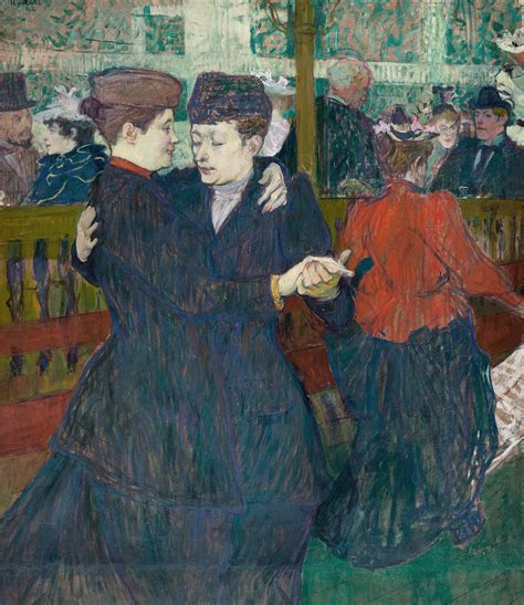 At the Moulin Rouge: Two Women Waltzing [Henri de Toulouse-Lautrec ...