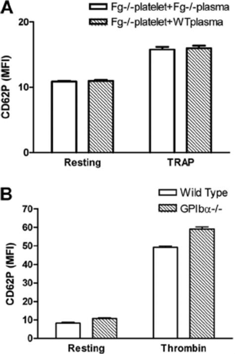 Impaired Platelet Surface P Selectin Expression Is Unlikely Due To