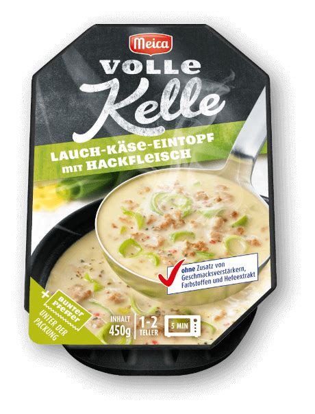 VOLLE KELLE LAUCH KÄSE EINTOPF MIT HACKFLEISCH Meica