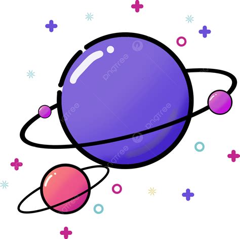 Elementos Decorativos Del Planet A De Dibujos Animados De Estilo Mbe Png Mbe Dibujos Animados