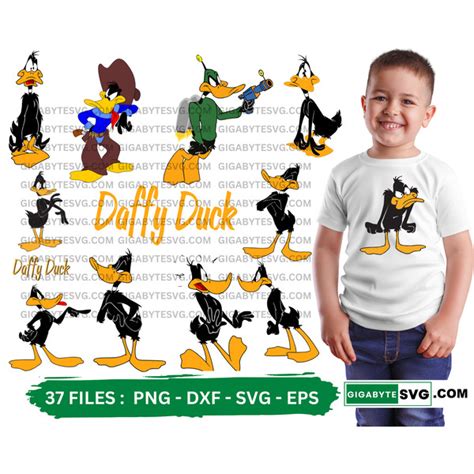 Daffy Duck SVG - PNG - DXF - EPS Perfect SVG design For T-s - Inspire ...