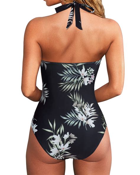 Suuksess Women Sexy Tummy Control One Piece Swimsuits