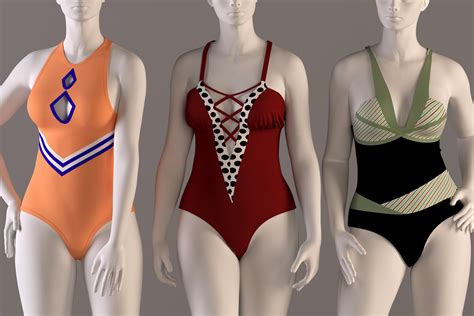 30 Women Swimsuit 3d Model Cgtrader