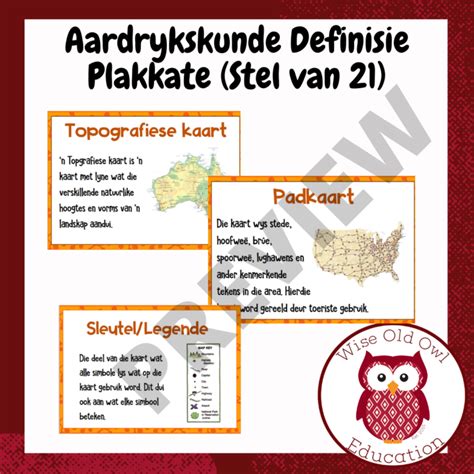 Aardrykskunde Definisie Terme 21 Plakkate • Teacha