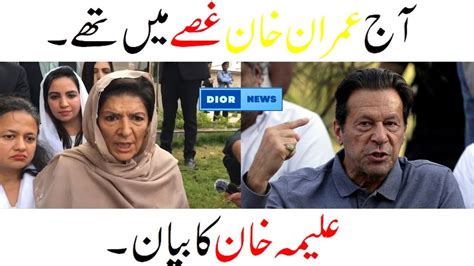 Imran Khan Was Very Angry Today Aleema Khan Media Talk After Meeting