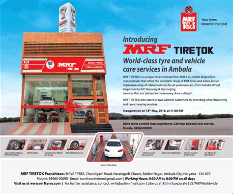 Mrf T And S Introducing Mrf Tiretok World Class Tyre Ad Advert Gallery