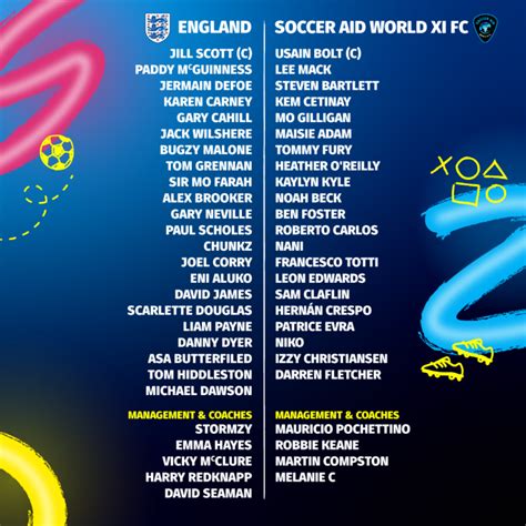 Soccer Aid 2024 Line Up Legends Annora Zandra