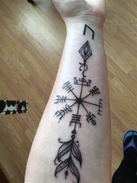 Vegvisir Compass Viking Tattoo Arrow Tattoos For Women Viking Tattoos Rune Tattoo