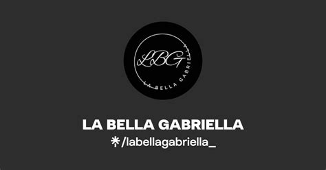 La Bella Gabriella Instagram Facebook Linktree