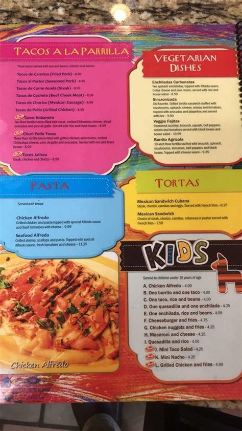 El Arriero Mexican Grill Menus In Miami Oklahoma United States