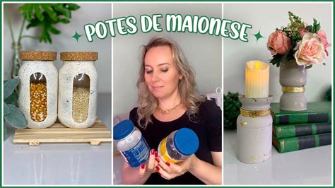 Decoração Potes de Maionese YouTube