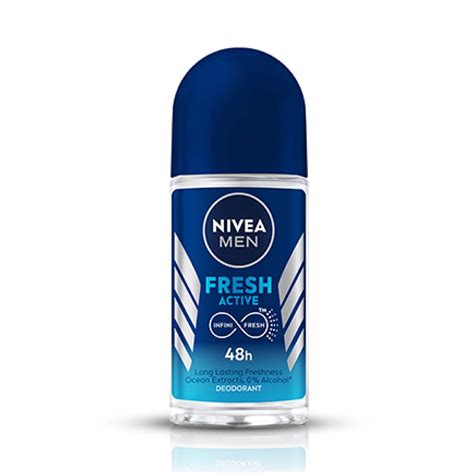 Buy Nivea Men Fresh Active Deodorant Roll On 50ml Online At Best