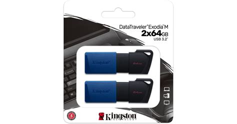 Kingston 64GB DataTraveler Exodia M USB Flash Drive DTXM/64GB-2P