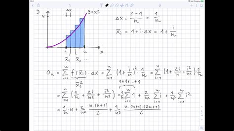 M2 07 Beispiel Integral als unendliche Summe - YouTube
