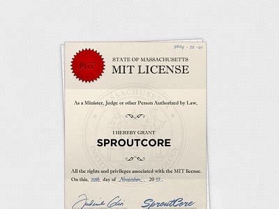 MIT License by Matt Grantham on Dribbble