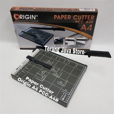 Jual Cutter Paper Cutter Origin A4 Pemotong Kertas A4 Hitam Origin