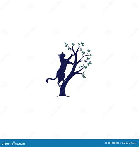 Cat-Climbing-Tree-Illustrations Stock Vector - Illustration of cartoon