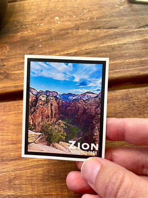 Zion National Park Sticker National Park Sticker National Etsy