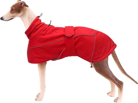 Greyhound Lurcher Winter Coat Whippet Warm Coat With Fleece Water