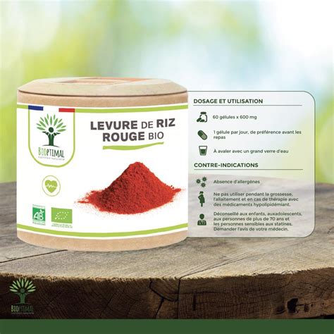 Levure De Riz Rouge Bio Monacoline K Compl Ment Alimentaire