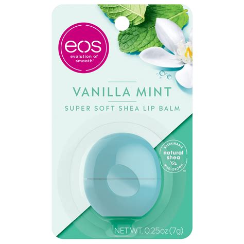 Eos Super Soft Shea Lip Balm Sphere Vanilla Mint Oz Walmart