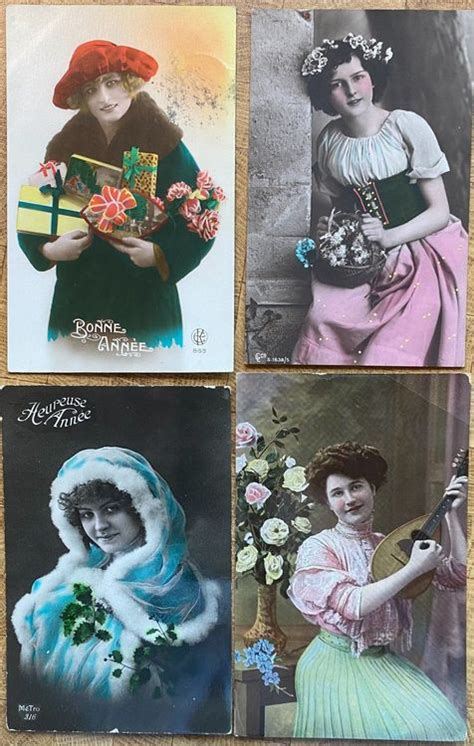 Cartes postales anciennes début 1900 Beautés Envoi gratuit Kaufen auf