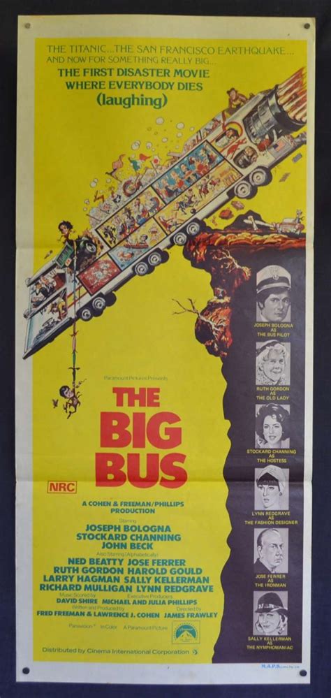 All About Movies - The Big Bus Movie Poster Original Daybill 1976 ...