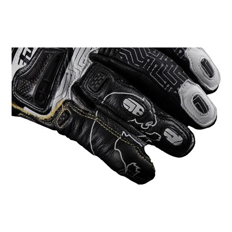 Gants cuir Furygan STYG20 X Kevlar blanc noir Équipement route sur La