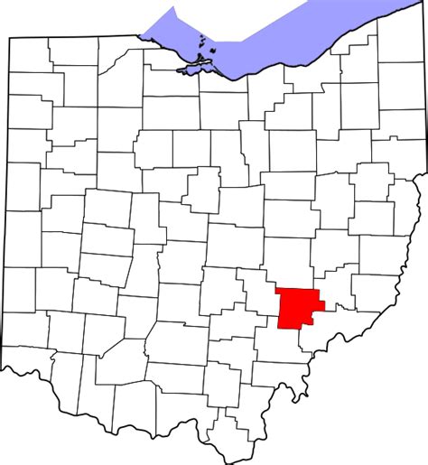 Image: Map of Ohio highlighting Morgan County