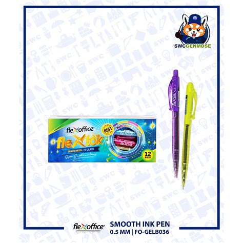 Flexoffice Smooth Ink Pen Mm Tip Flextok Fo Gelb Pcs