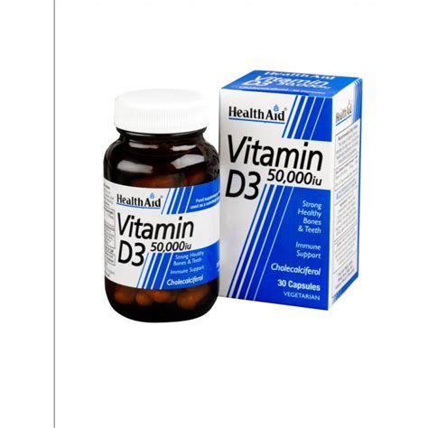 Healthaid Vitamin D Supplements Vitamin D3 50000iu Capsules 30 Pack