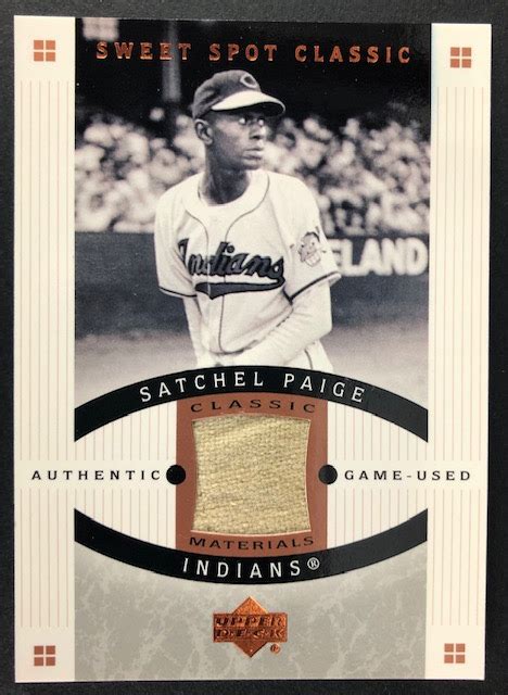 Lot Detail Upper Deck Sweet Spot Classic Materials Satchel Paige