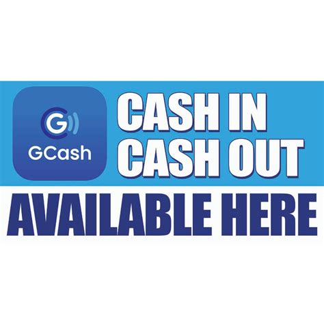 GCash Cash In Cash Out Tarpaulin Signage Shopee Philippines