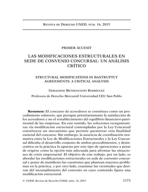 Modificaciones Estructurales Pdf