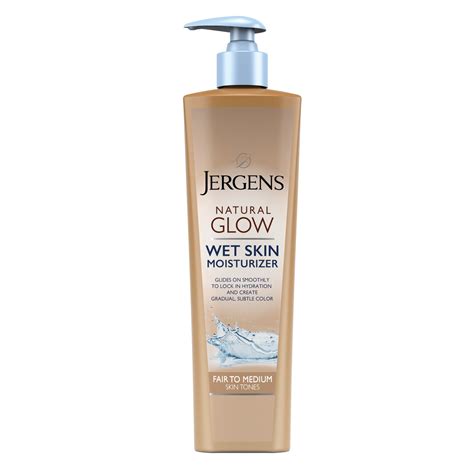 Jergens Natural Glow Sunless Tanning In Shower Body Lotion Fair To