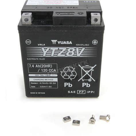 Yuasa YTZ Factory Activated AGM Maintenance Free Battery YUAM728ZV