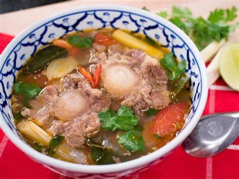 Thai Street Food Spicy Pork Bone Soup Leng Saeb Hot Thai Kitchen