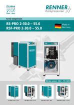 Schraubenkompressor RS PRO Series RENNER Kompressoren Luft Mit