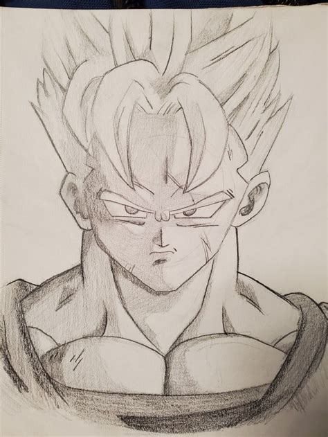 Gohan del futuro ssj Dibujos Bocetos Dibujos de dragón