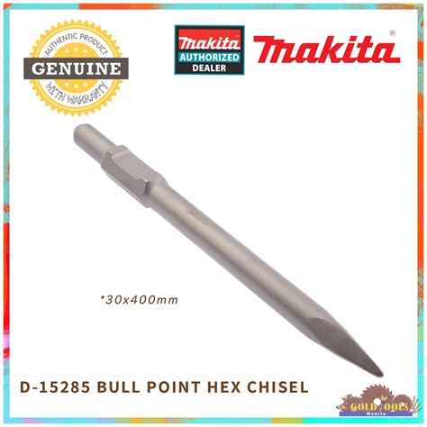 Makita D Bull Point Chisel For Mm Hex Shank Hammers Ph A