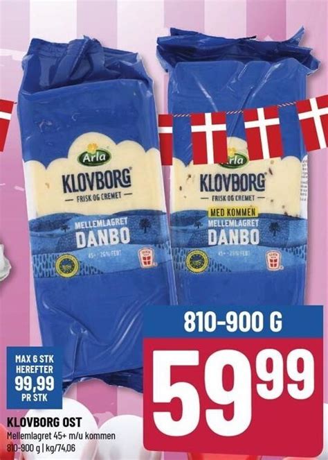 Klovborg Ost Tilbud Hos L Vbjerg