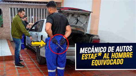 Mecánico de autos estaf Al Hombre Equivocado Mecánico se aprovecha y