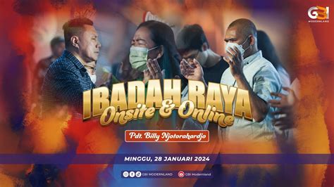 Gbi Modernland Ibadah Raya Online 28 Januari 2024 Pdt Billy