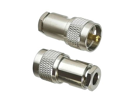 Pcs Connector Uhf Pl Male Plug Clamp Rg Rg Lmr Rg D Fb Rf