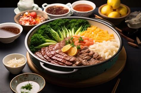 Premium AI Image Set Representing Eating Hot Pot