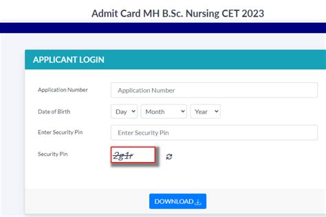 MH BSC Nursing CET Admit Card 2023 घषत महरषटर बएसस नरसग