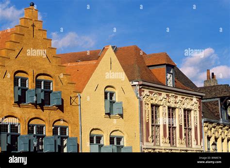 France, Nord, Lille, typical houses in the Vieux Lille (Old Town Stock ...