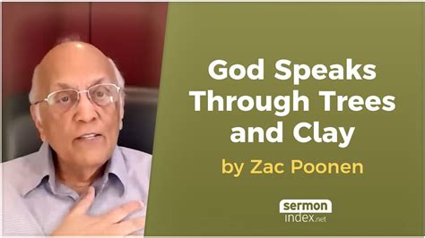 God Speaks Through Trees And Clay By Zac Poonen Youtube