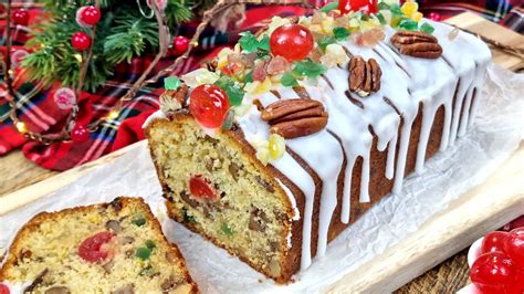 Jugoso Pastel de Frutas Navideño Fruit Cake o Budín Inglés de